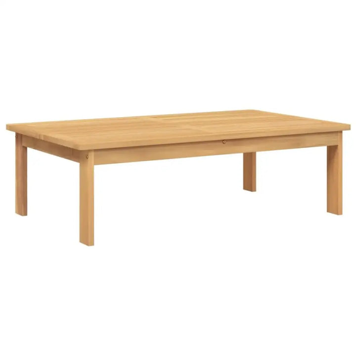Rectangular coffee table made of solid acacia wood for the Acacia Wood Patio Pallet Sofa Set