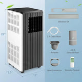 Portable air conditioner with accessories for versatile cooling and humidification