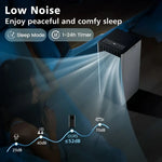 Portable air conditioner and humidifier fan system for efficient cooling and air quality