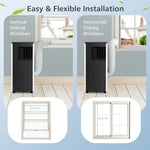 Portable air conditioner with window installation options for cooling and humidifying your space