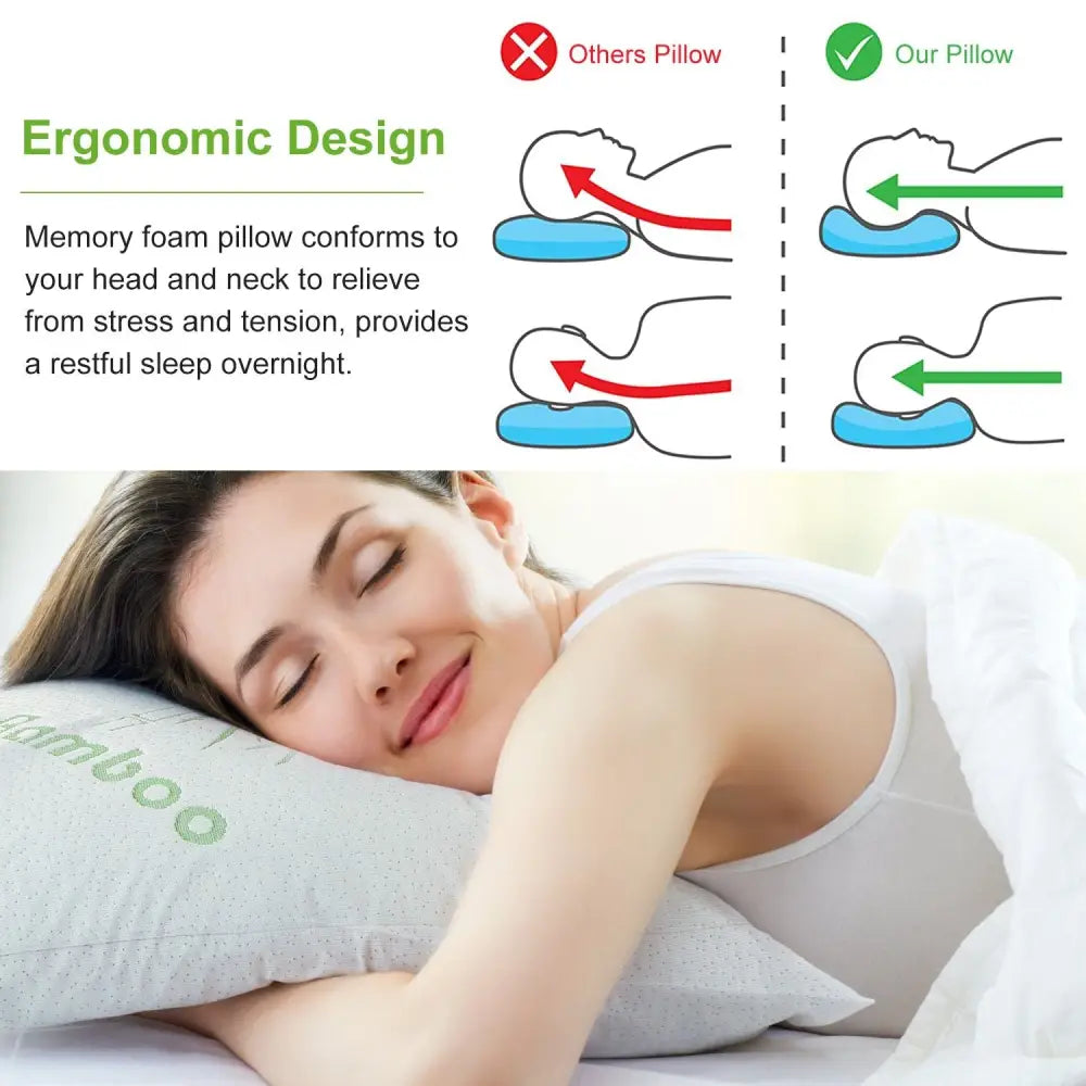 Adjustable memory foam pillow for restful sleep offering superior foam pillow comfort
