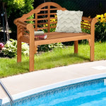 Eucalyptus wood garden bench showcasing durable eucalyptus wood garden outdoor furniture