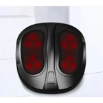 Black foot massager with red lights showcasing multiple massage modes for effective foot massage