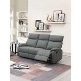 Gray Burlap Fabric Recliner Motion Sofa showcasing a comfortable recliner sofa design