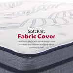 King 14 Inch Plush Hybrid Mattress with foam layers and soft knit fabric cover