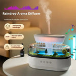 Micro Landscape Raindrop Aroma Diffuser with simulated raindrops for aromatherapy