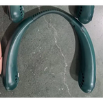 Green bladeless neck fan for outdoor cooling, portable and comfortable neck fan device