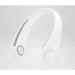 White bladeless neck fan, portable outdoor ventilator for personal cooling