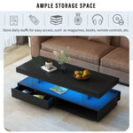 Black LED coffee table from Modern LED Coffee Table Living Room Furniture for stylish living rooms