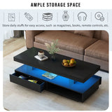 Black LED coffee table from Modern LED Coffee Table Living Room Furniture for stylish living rooms