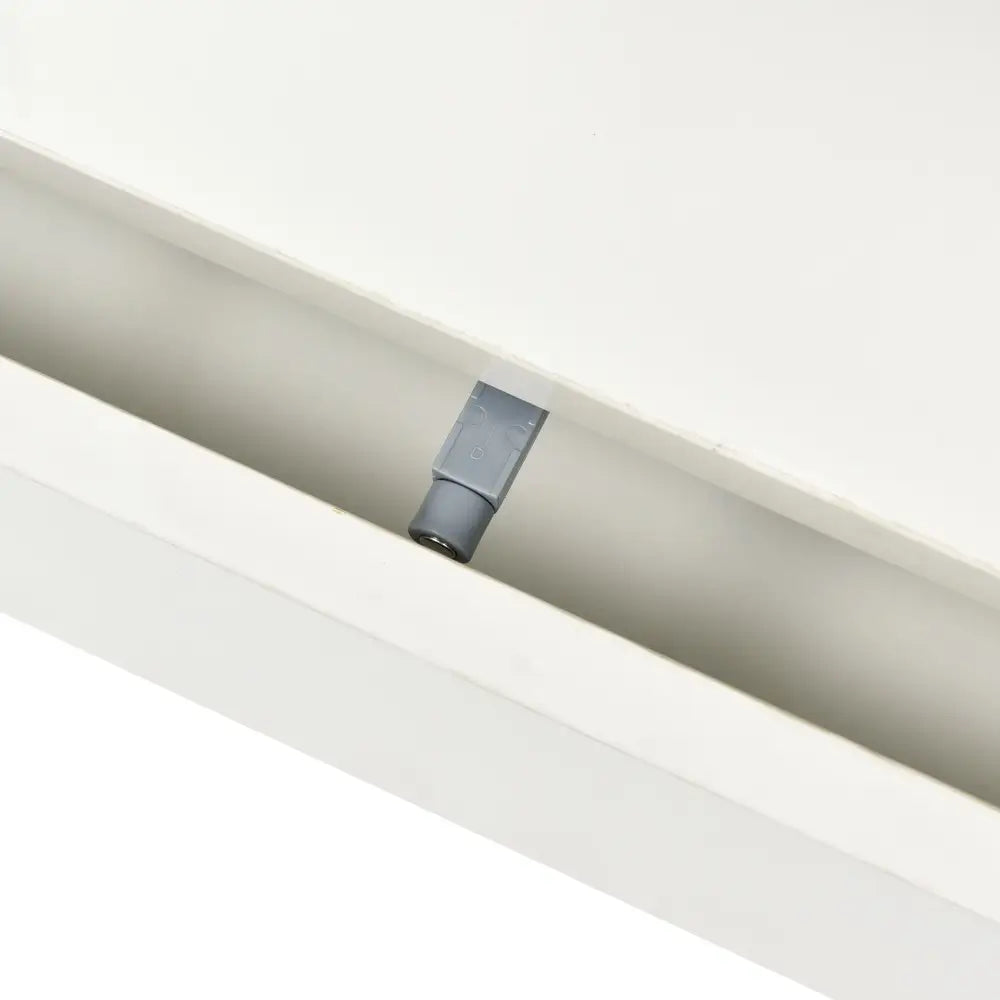 Gray plastic connector for Modern LED Coffee Table in living room furniture setting