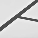 Gray geometric pattern on modern rectangle coffee table made of particle board material