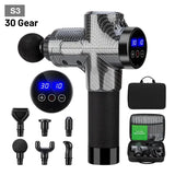 Muscle Relaxation Massage Gun with multiple attachments and carrying cases for portability