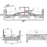 Outdoor wicker sectional sofa set with glass table dimensions for Patio Sectional Sofa Set