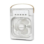 Portable white air cooler with handle for effective air conditioner fan and staying cool
