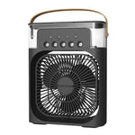 Black portable air cooler with handle, a versatile air conditioner fan to stay cool