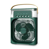 Green portable air cooler, a versatile air conditioner fan to stay cool efficiently