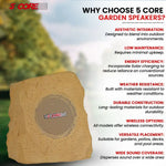 Rock-shaped outdoor Bluetooth speaker designed for durable outdoor use and high-quality sound