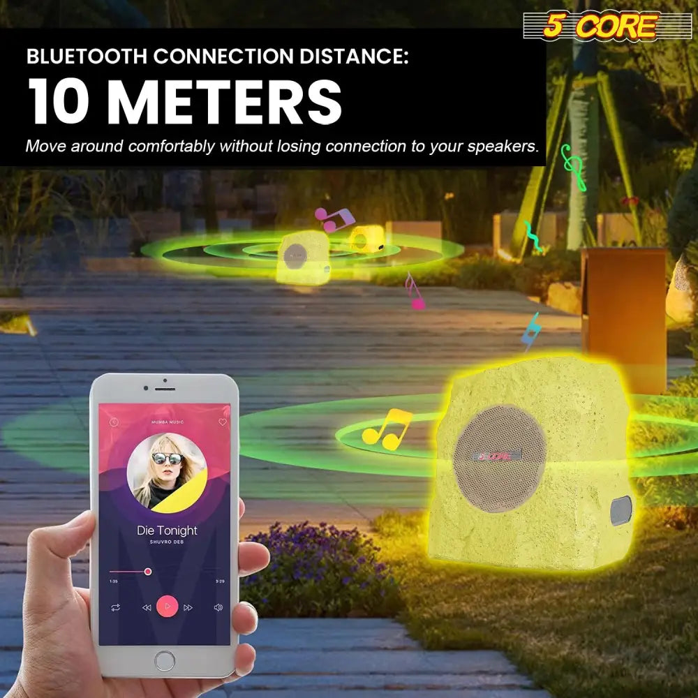 Rock-shaped outdoor Bluetooth speaker for enhanced outdoor audio experiences