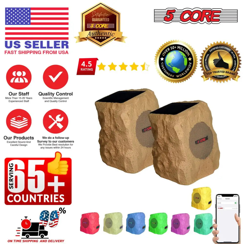 Rock-shaped outdoor Bluetooth speaker designed for high-quality outdoor audio enjoyment