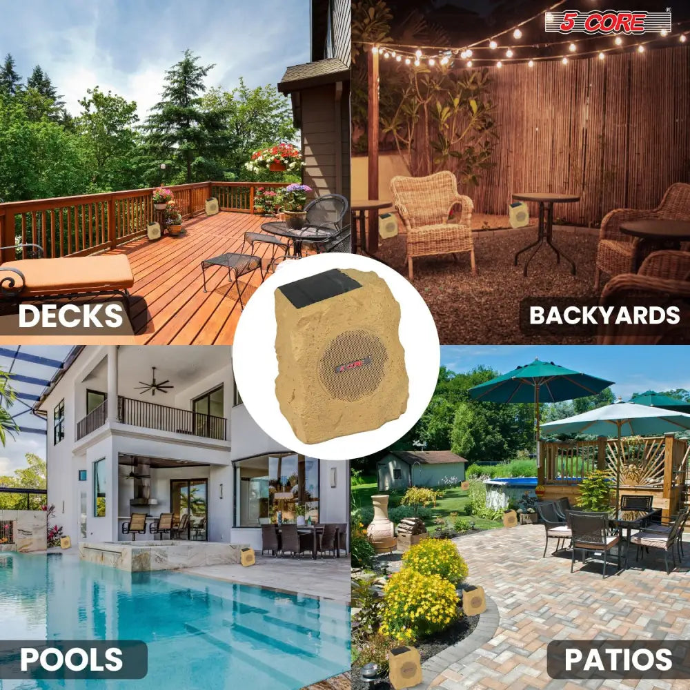 Outdoor Bluetooth rock speaker for durable and stylish outdoor audio solutions