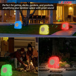 Rock-shaped outdoor Bluetooth speaker with colorful illumination for outdoor entertainment