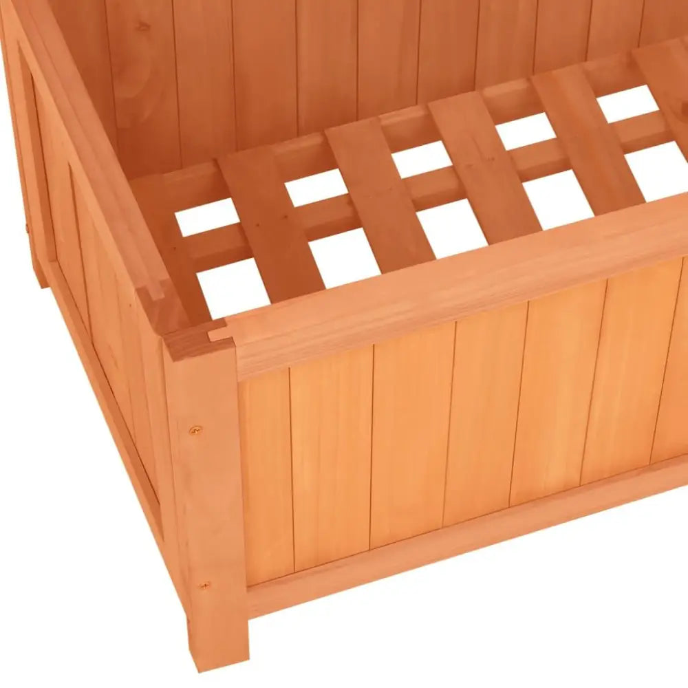 Solid firwood trellis planter for climbers used as a garden trellis planter