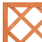 Solid Firwood Trellis Planter with Wooden Lattice Panel for Climbing Plants