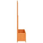 Solid firwood trellis planter for climbers showcasing a durable trellis planter design
