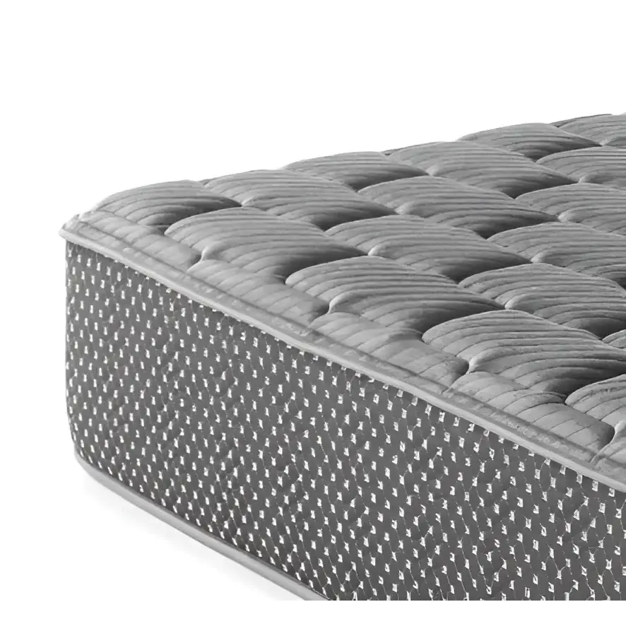 Gray quilted mattress from Twin XL Firm Quilted Hybrid Mattress collection