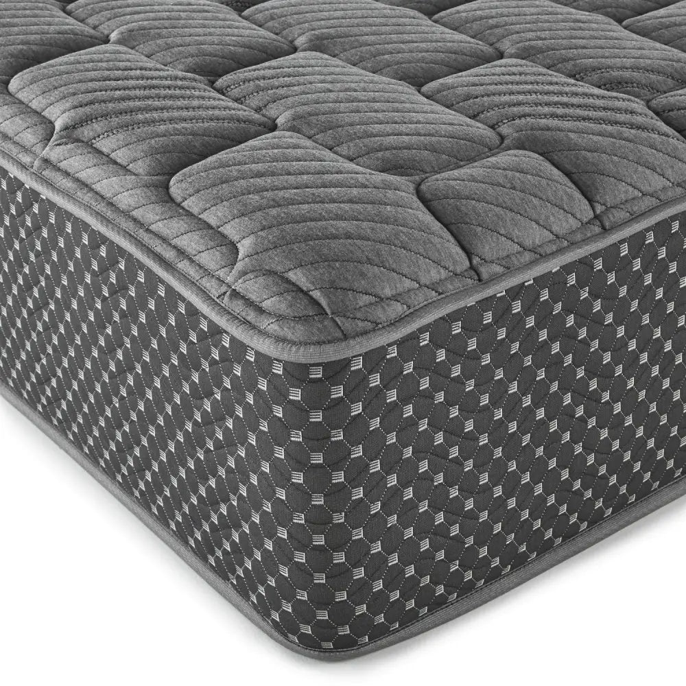 Gray quilted mattress from Twin XL Firm Quilted Hybrid Mattress collection