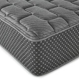 Gray quilted mattress from Twin XL Firm Quilted Hybrid Mattress collection