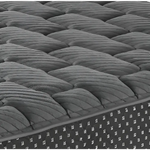 Gray quilted mattress for Twin XL Firm Quilted Hybrid Mattress product display