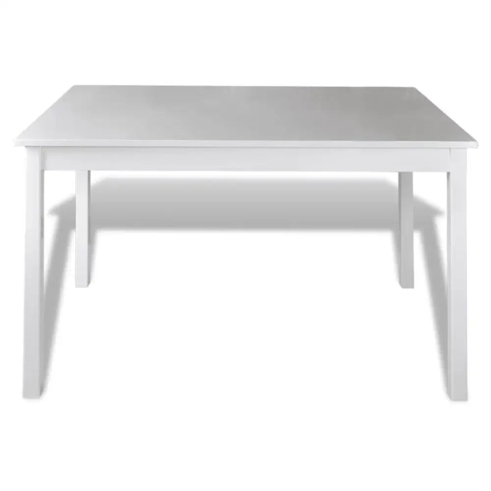 White square wooden dining table from the 5-piece table set for kitchens or dining rooms