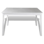 White square wooden dining table from the 5-piece table set for kitchens or dining rooms