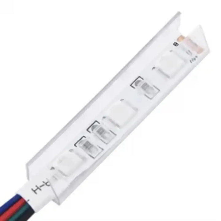 LED strip light with clear channel showcasing features RGB LED for modern TV stands